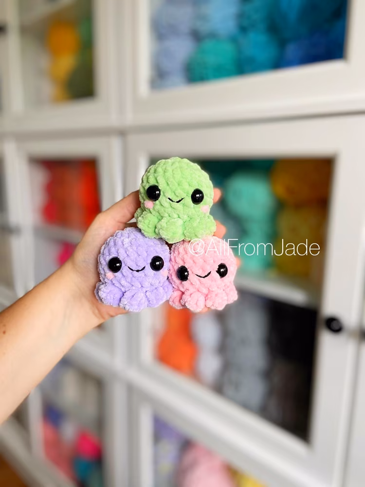 Squishy Baby Octopus – Mẫu móc len bạch tuộc con siêu mềm mại - Hình ảnh 3